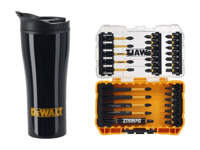 DEWALT DT70903T FLEXTORQ™ Bit Set, 32 Piece & Travel Mug