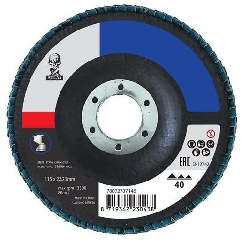 Saint Gobain ATLAS Zirconium Flap Discs (Pack 10)