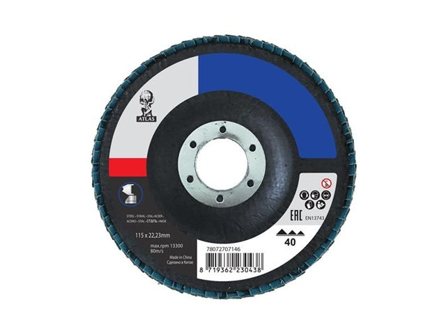 Saint Gobain ATLAS Zirconium Flap Discs (Pack 10)