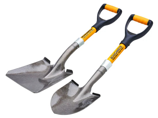 Roughneck Micro Shovel Twin Pack (Round 690mm (27in) & Bulk Shovel - 730mm (28.3/4in)
